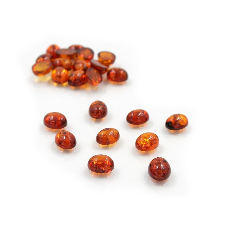 Baltic Amber cabochon oval shape size 10x8mm