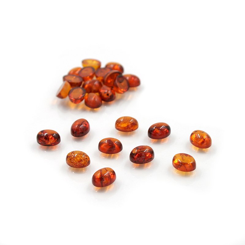 Ambra Baltica spole ovali 9x7mm