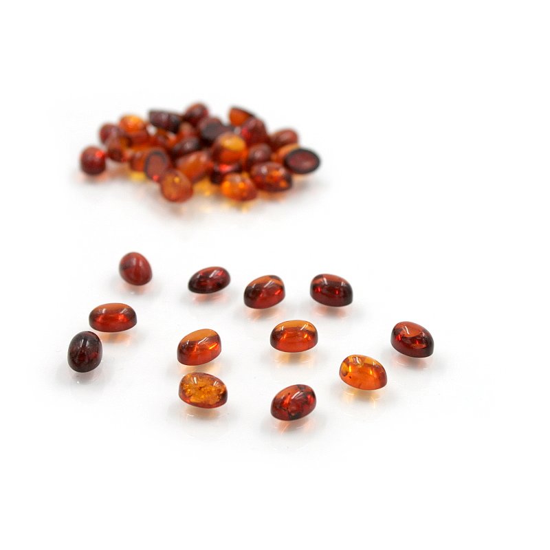 Ambra Baltica spole ovali 7x5mm