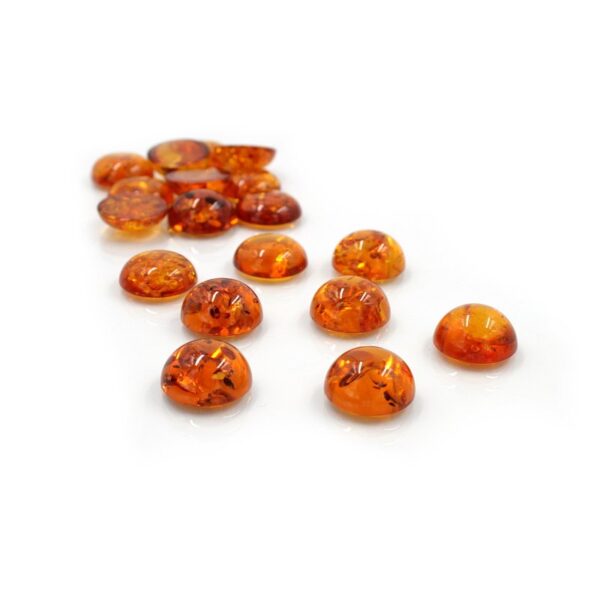 Baltic Amber cabochon round shape size 18mm
