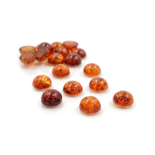 Baltic Amber cabochon round shape size 14mm