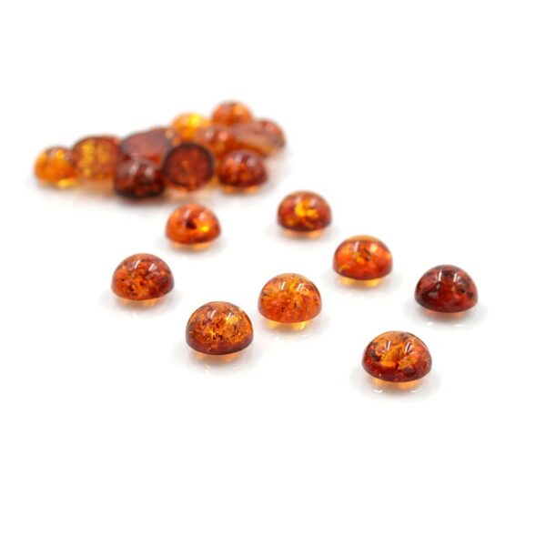 Baltic Amber cabochon round shape size 10mm