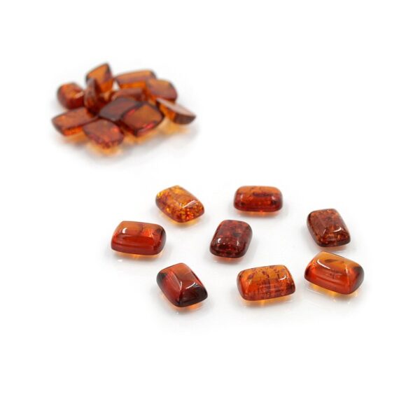Baltic Amber cabochon rectangular shape size 14x10mm