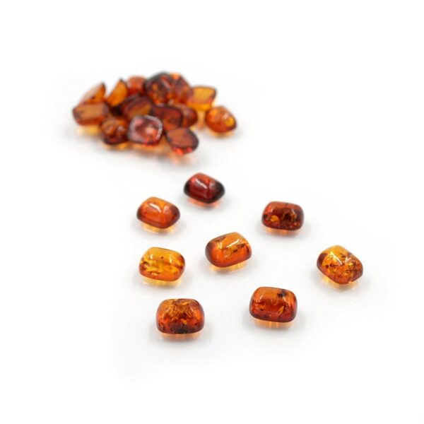 Baltic Amber cabochon rectangular shape size 10x8mm