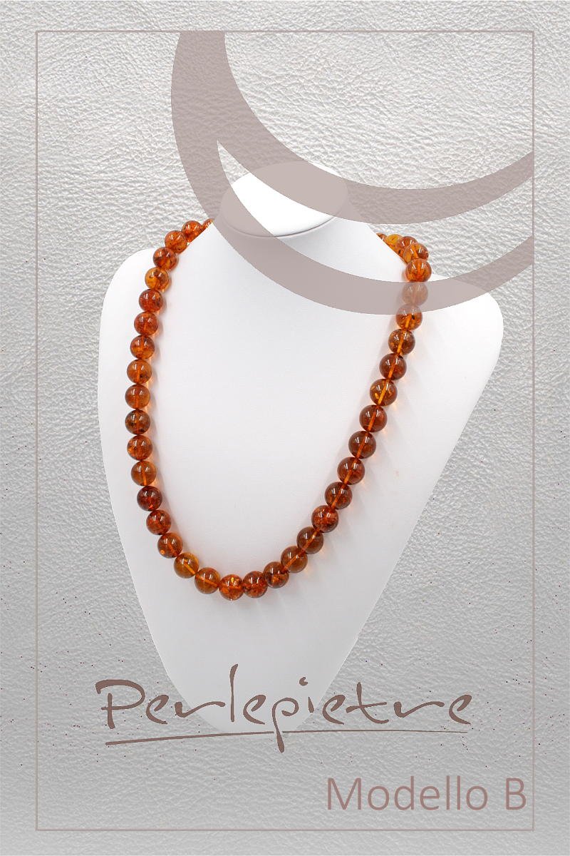 Baltic Amber strands round shape size 14-15m - Image 4