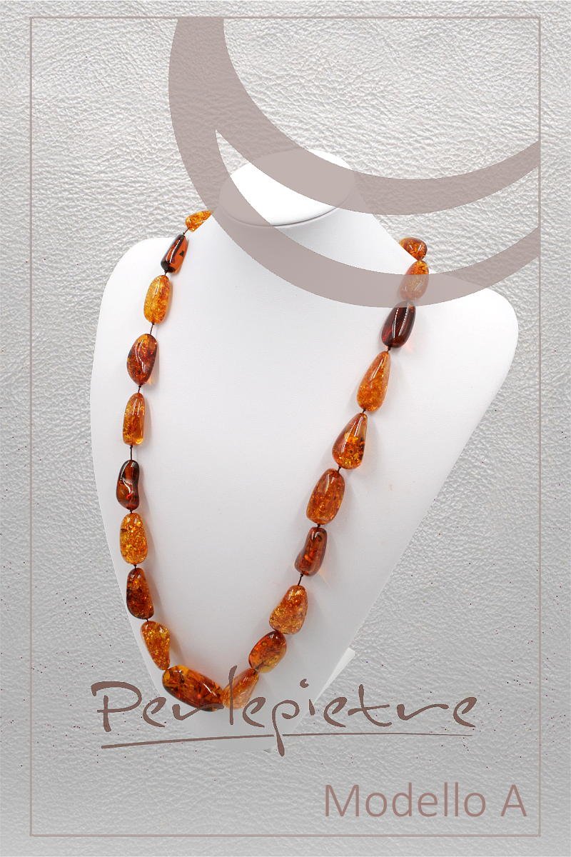 Baltic Amber strands multicolor stone shape - Extra Quality - Image 6
