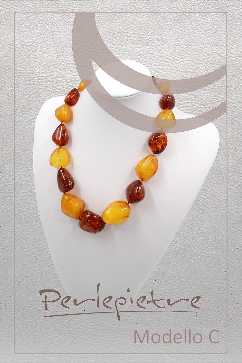 Baltic Amber strands multicolor stone shape - Extra Quality - Image 8