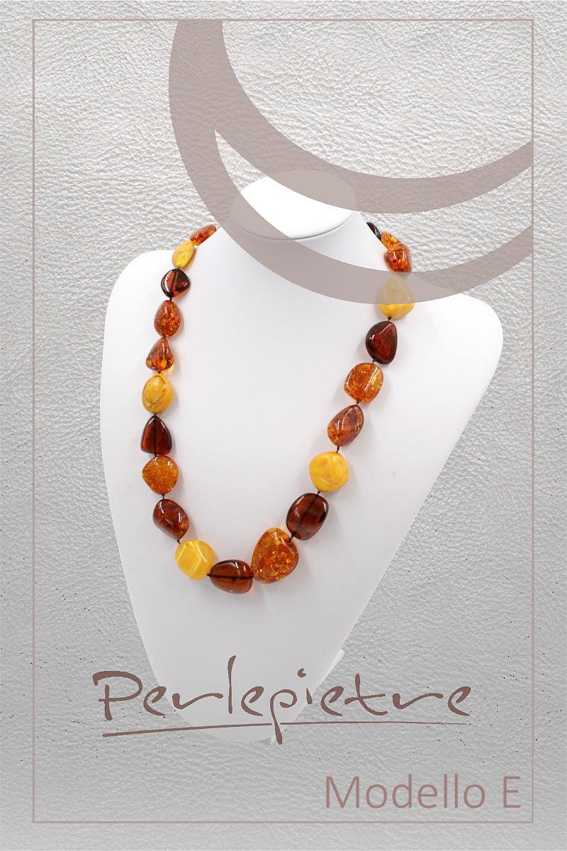 Baltic Amber strands multicolor stone shape - Extra Quality - Image 10