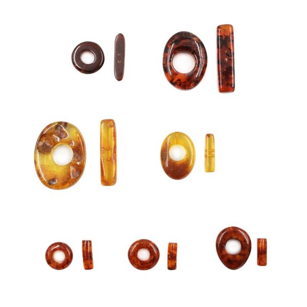 Baltic Amber two elements clasp