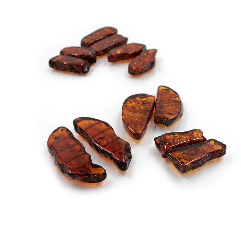 Baltic Amber spacer elements whit holes