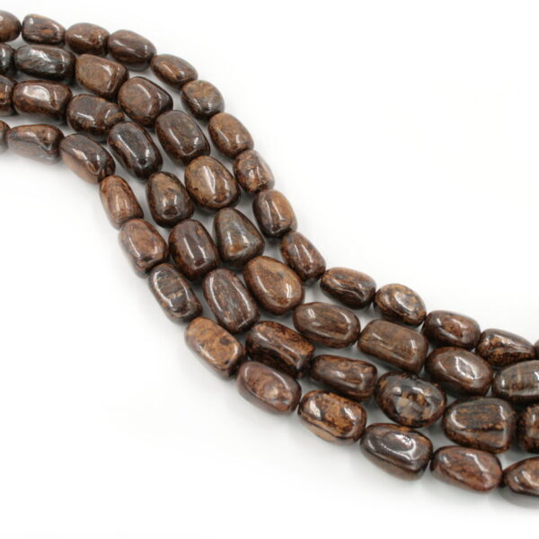 Bronzite strands stone shape size 15x20mm