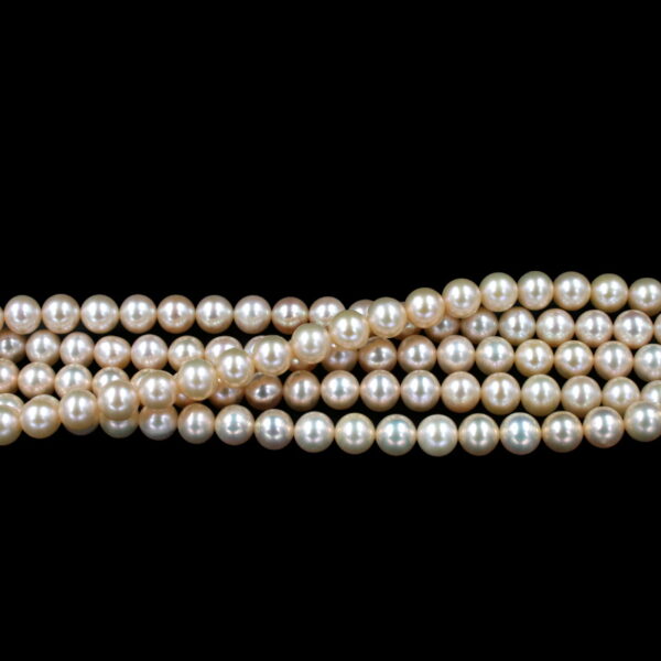 Perle d'acqua Dolce fili round 7½-8mm - Naturale