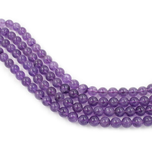 Amethyst strands round shape size 10mm - AA Quality