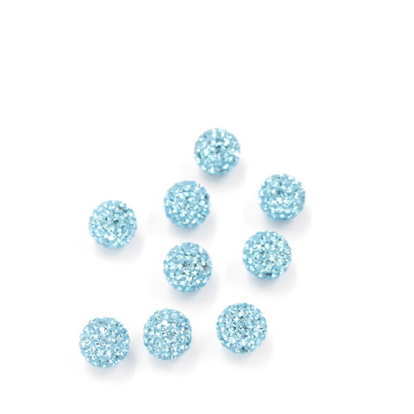 zirconi sfere ½ foro 12mm ACQUAMARINA