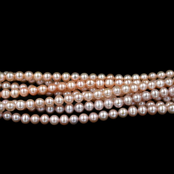 Perle d'acqua Dolce fili round 7-7½mm - Naturale