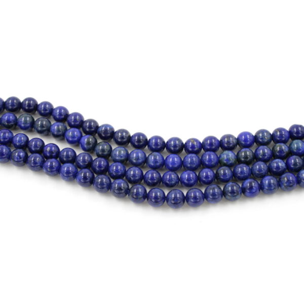 Lapis strands round shape size 6mm - A Quality