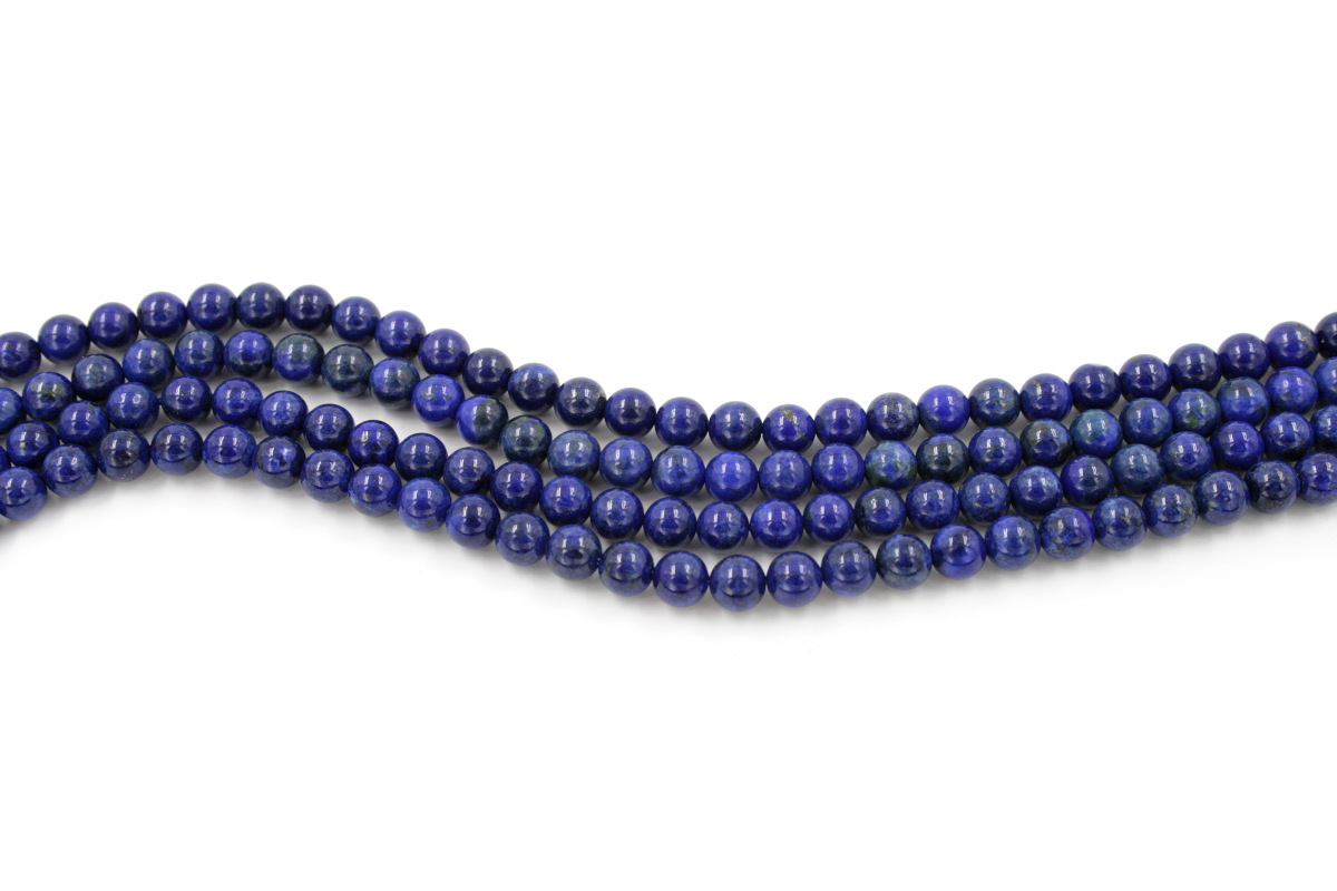 Lapis strands round shape size 6mm - A Quality