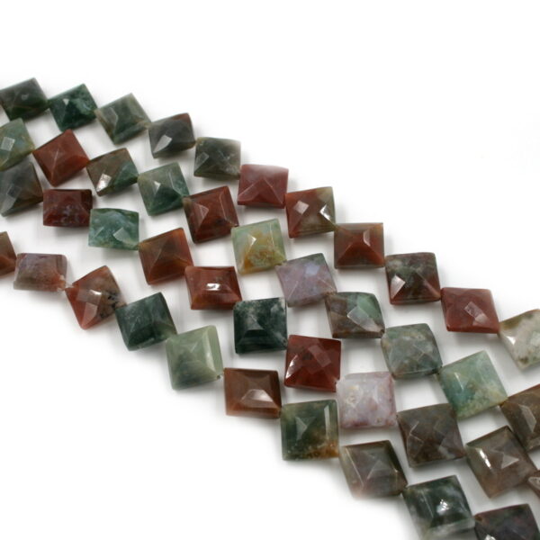 India agate fili rombi sfaccettati 12mm