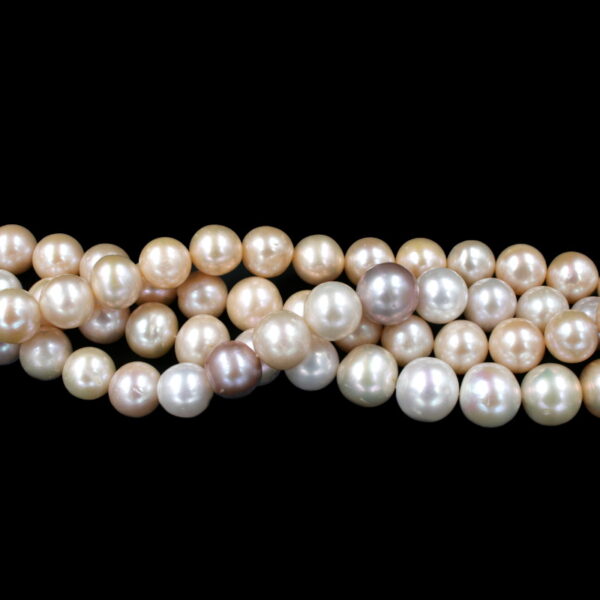 Fresh Water Pearls strands round shape size 12-14mm - Natural Color