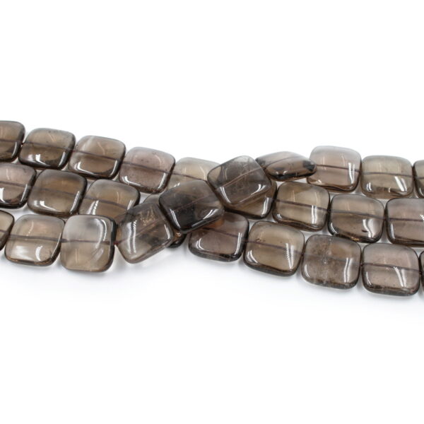Smoky Quartz strands square shape size 20mm