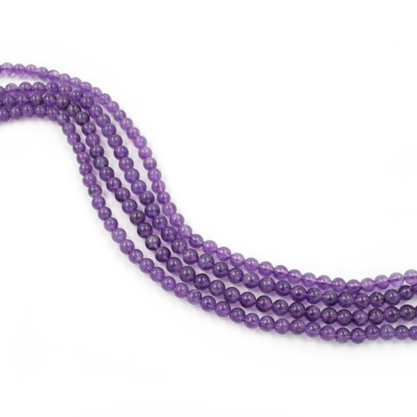 Amethyst strands round shape size 6mm - A+ Quality