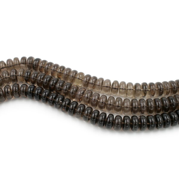 Smoky Quartz strands washer shape size 16x8mm