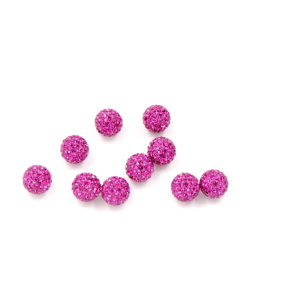 zirconi sfere ½ foro 8mm FUCSIA