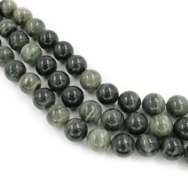Green line strands round shape size 14mm