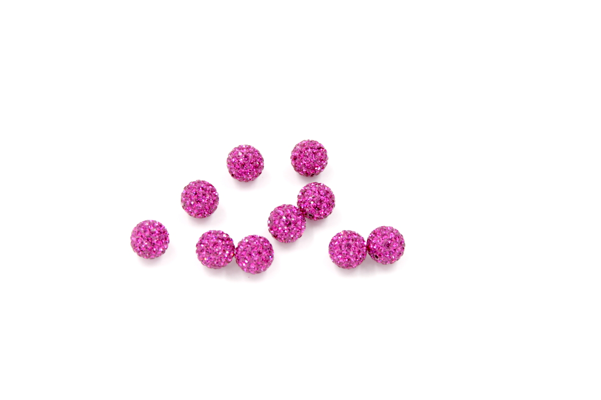 zirconi sfere ? foro 12mm FUCSIA