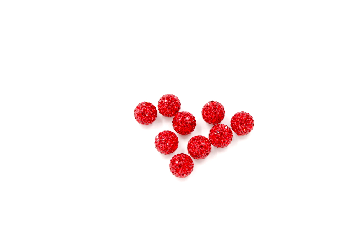 zirconi sfere ½ foro 12mm ROSSO