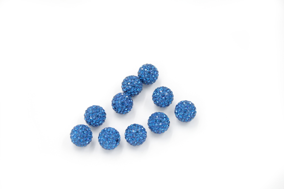 zirconi sfere ½ foro 6mm BLU CAPRI