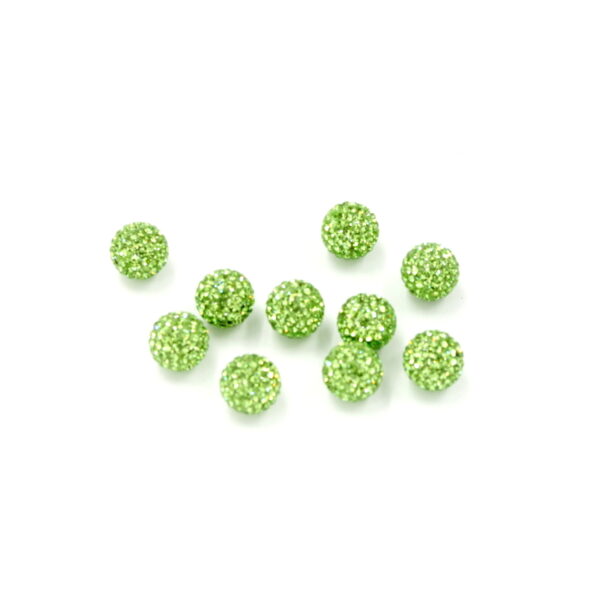 zirconi sfere ½ foro 12mm PERIDOT