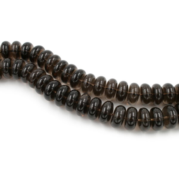 Smoky Quartz strands washer shape size 20x10mm