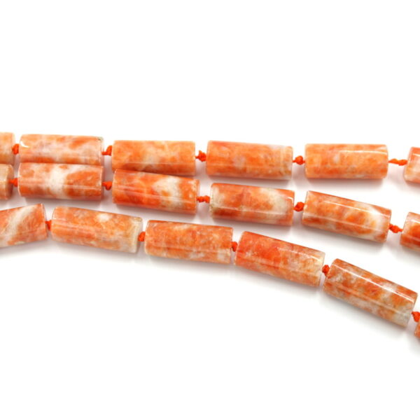 orange calcite fili cilindri 30x12mm