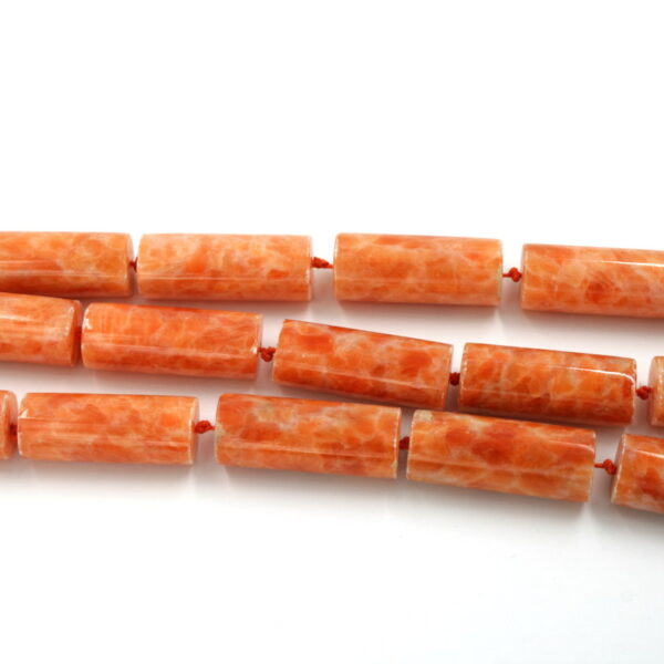 orange calcite fili cilindri 40x16mm