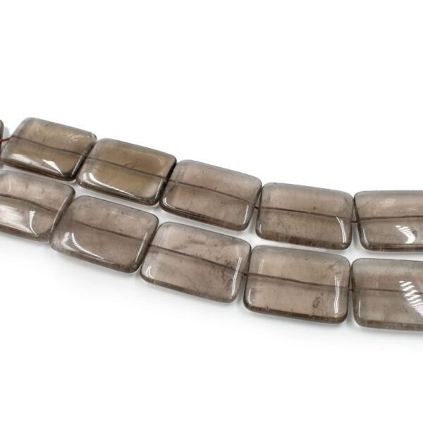 Quarzo fumè fili rettangoli 40x30mm