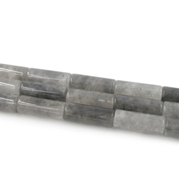 Cloudy quartz strands cylinder shape size 40x16mm