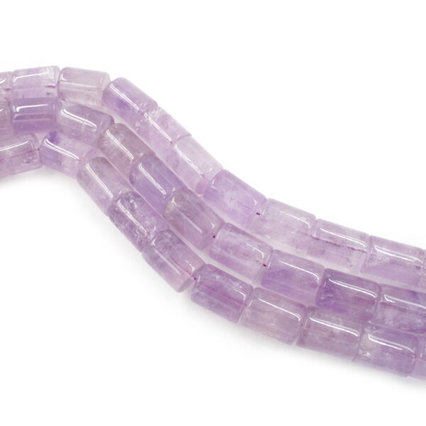 Amethyst strands cylindrical shape size 20x15mm
