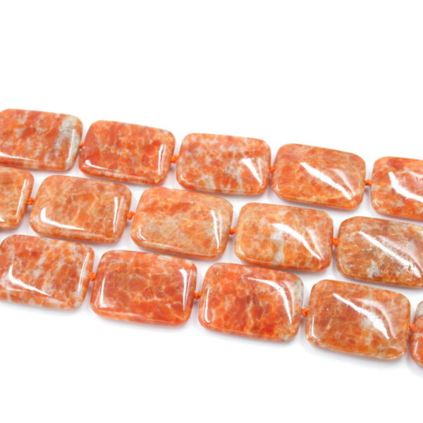 orange calcite fili rettangoli 40x30mm