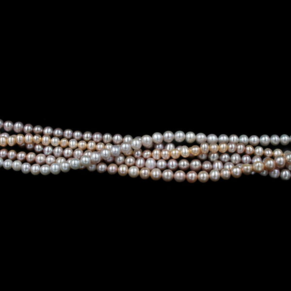 Perle d'acqua Dolce fili round 5½-6mm - Naturale