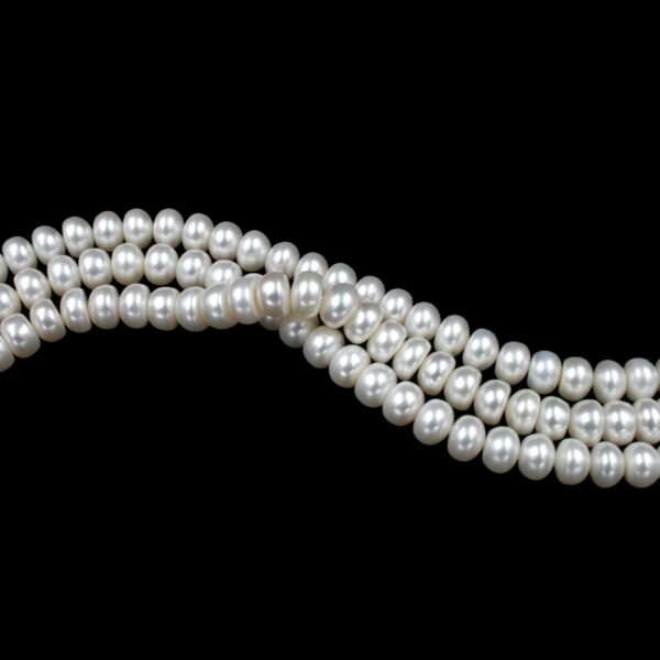 Fresh Water Pearls strands "button" shape size 11-12mm