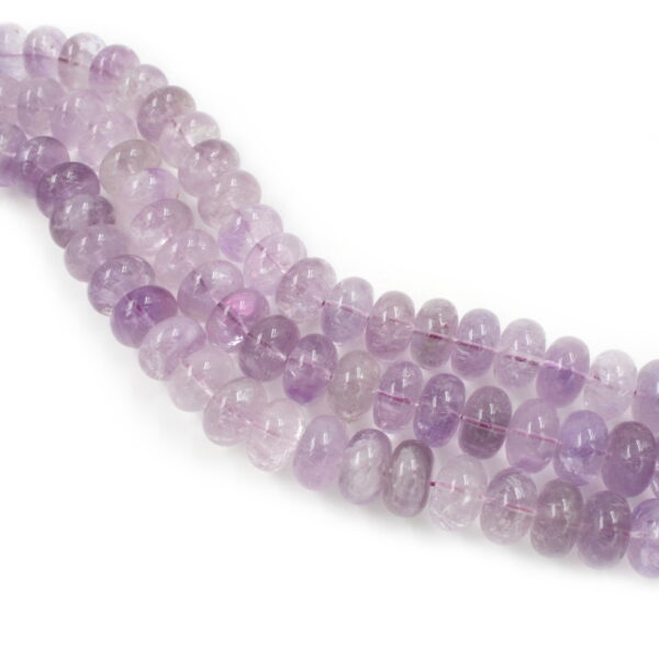Amethyst strands washer shape size 16x10mm