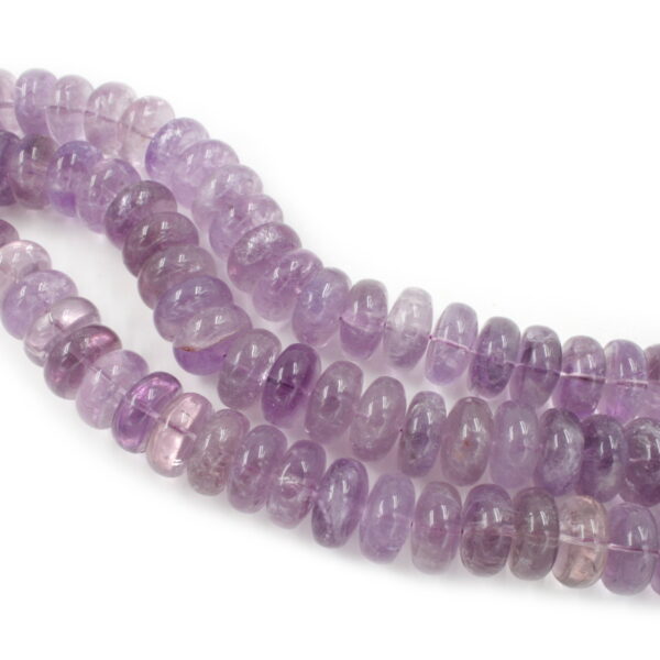 Amethyst strands washer shape size 20x10mm