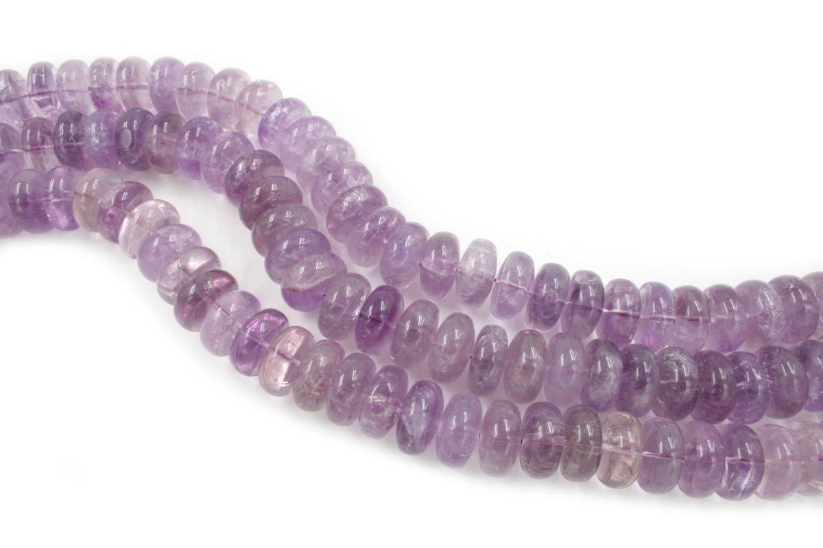 Amethyst strands washer shape size 20x10mm