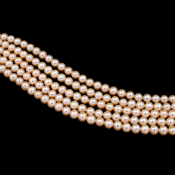 Perle d'acqua Dolce fili round 5½-6mm - Color Naturale