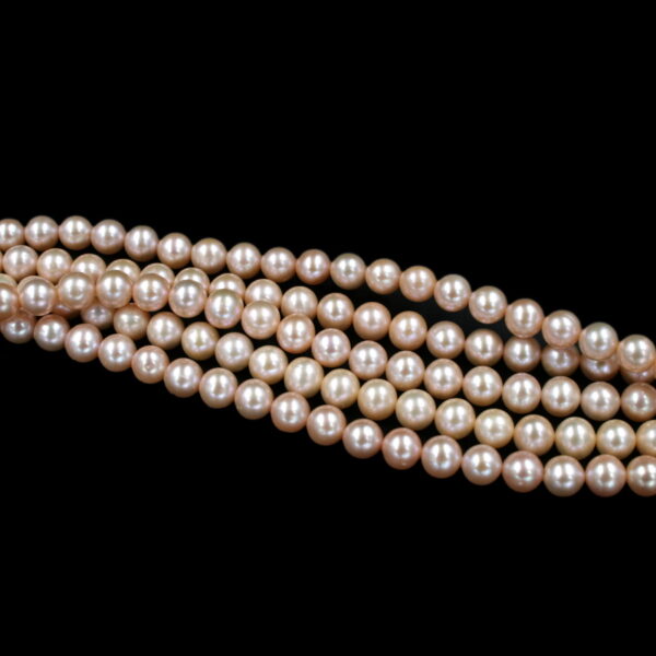 Perle d'acqua Dolce fili round 7½-8mm - Naturale