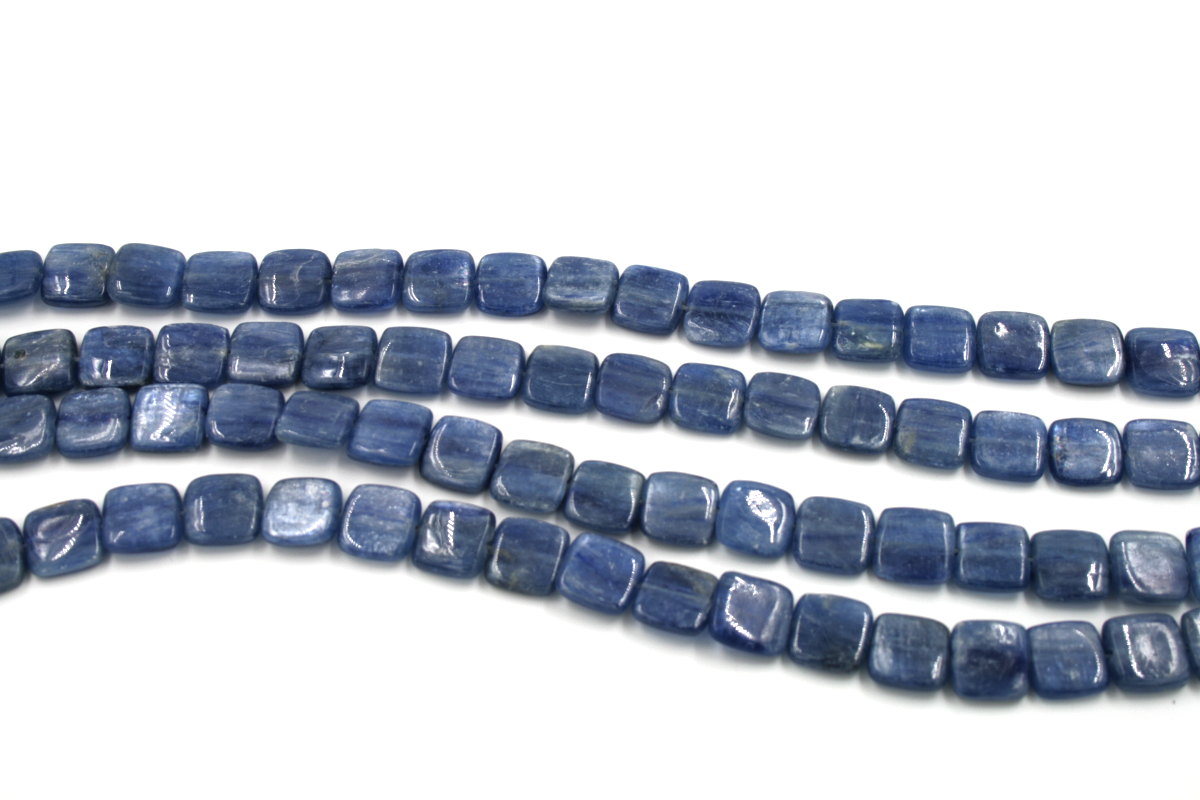 Kyanite strands square shape size 14mm