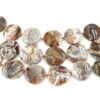 Laguna lace agate strands flat irregular shape (LARGE)