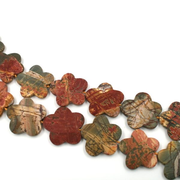Cherry Creek strands flower shape size 45-50mm matt surface