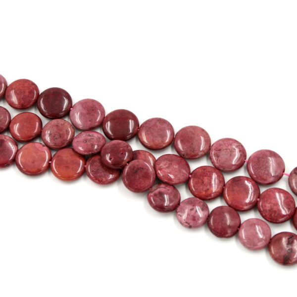Rodonite fili monete 16mm